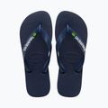 Havaianas Brasil Logo navy blue flip flops H4110850 10