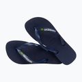 Havaianas Brasil Logo navy blue flip flops H4110850 11