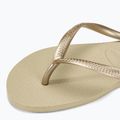 Women's Havaianas Slim sand grey / light golden flip flops 7