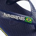 Havaianas Baby Brasil Logo II navy blue / citrus yelloew children's sandals 9