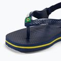 Havaianas Baby Brasil Logo II navy blue / citrus yelloew children's sandals 8