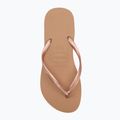 Women's Havaianas Slim flip flops rose gold 5