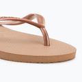 Women's Havaianas Slim flip flops rose gold 7