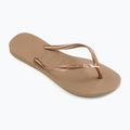 Women's Havaianas Slim Crystal Sw II flip flops rode gold 9