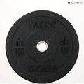 TREXO Olympic bumper weights black TRX-BMP010 10 kg 12