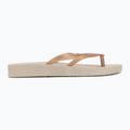 Women's flip-flops Ipanema Bossa Soft V beige/gold 2