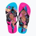 Women's flip-flops Ipanema Graffiti V pink/black/blue 2