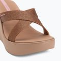 Women's slides Ipanema High Fashion II Slide brown/glitter/pink 7
