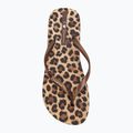 Women's flip-flops Ipanema Animal Print beige/bronze/bronze 5