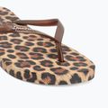 Women's flip-flops Ipanema Animal Print beige/bronze/bronze 7