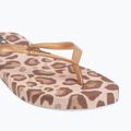 Women's flip-flops Ipanema Animal Print beige/gold 7