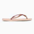 Women's Havaianas Slim Glitter II flip flops ballet rose / golden blush 2