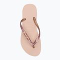 Women's Havaianas Slim Glitter II flip flops ballet rose / golden blush 5
