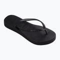 Women's Havaianas Slim Flatform Sparkle black flip flops 9