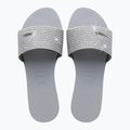 Women's slides Havaianas You Malta Metallic ice grey 11