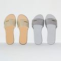 Women's slides Havaianas You Malta Metallic ice grey 17