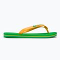 Men's Ipanema Clas Brasil II AD green/yellow flip flops 2