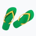 Men's Ipanema Clas Brasil II AD green/yellow flip flops 10