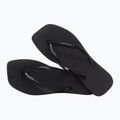 Women's Havaianas Slim Square flip flops black 5