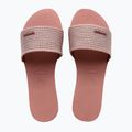 Women's Havaianas You Malta Metallic crocus rose slides 10