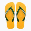 Havaianas Brasil Logo flip flops pop yellow 10