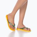 Havaianas Brasil Logo flip flops pop yellow 14
