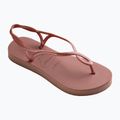 Women's Havaianas Luna Flatform crocus rose sandals 8