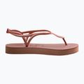 Women's Havaianas Luna Flatform crocus rose sandals 9