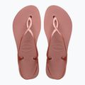 Women's Havaianas Luna Flatform crocus rose sandals 10