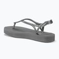 Women's Havaianas Luna Flatform grey steel sandals 3