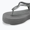 Women's Havaianas Luna Flatform grey steel sandals 7