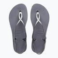 Women's Havaianas Luna Flatform grey steel sandals 10