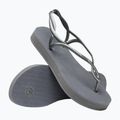 Women's Havaianas Luna Flatform grey steel sandals 12