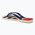 Havaianas Top Nautical flip flops beige straw / navy blue / ruby red 3