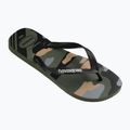 Men's Havaianas Top Camu green olive / black flip flops 8