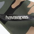 Men's Havaianas Top Camu green olive / black flip flops 11