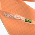 Havaianas Brasil Logo peach flip flops 12