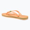 Havaianas Brasil Logo peach flip flops 3