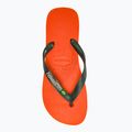 Havaianas Brasil Logo sunset orange flip flops 5