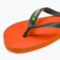 Havaianas Brasil Logo sunset orange flip flops 7