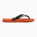 Havaianas Brasil Logo sunset orange flip flops 9