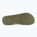 Women's Ipanema Bossa Soft V green/gold flip flops 4