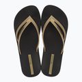 Women's Ipanema Bossa Soft V black/gold flip flops 2