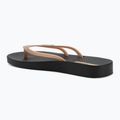 Women's Ipanema Bossa Soft V black/gold flip flops 3