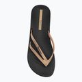 Women's Ipanema Bossa Soft V black/gold flip flops 4