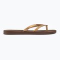 Ipanema Bossa brown/gold women's flip flops 2