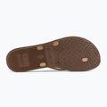 Ipanema Bossa brown/gold women's flip flops 4