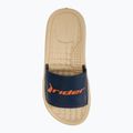 RIDER Step Slide beige/blue/orange men's slides 5