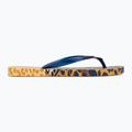 Women's Ipanema Animal Print VI flip flops yellow/pearly blue 2