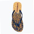 Women's Ipanema Animal Print VI flip flops yellow/pearly blue 5